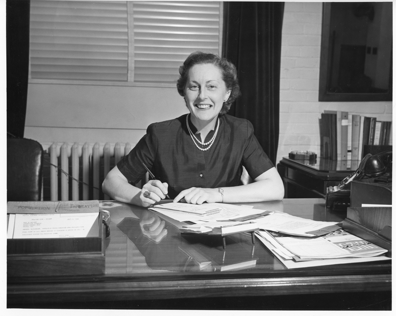 Miss Nora Cronin, Secretary to Dr. Roy V. Peel | Harry S. Truman