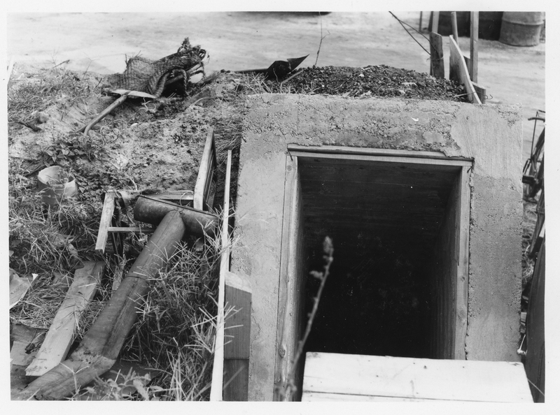 Entrance to an Underground Tunnel Shelter | Harry S. Truman