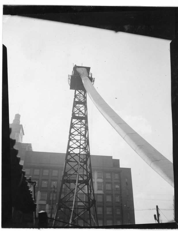 Japanese Fire Fighters Display a Rescue Chute | Harry S. Truman