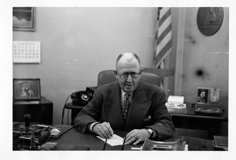 Pete Heyward Sitting at Desk | Harry S. Truman