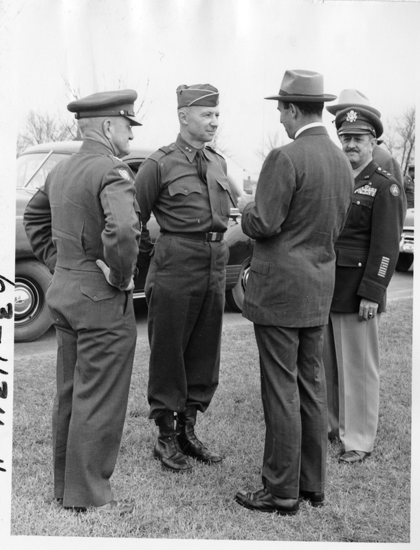 Secretary Frank Pace With Army Officers | Harry S. Truman