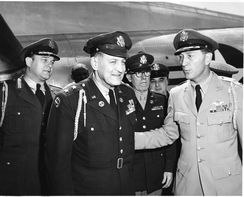 Military officers Graham, Vaughan, Mara, and Deerswester | Harry S. Truman