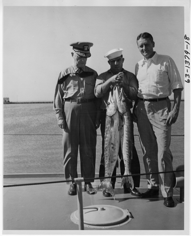 William D. Leahy and Stanley Woodward Show Their Catch | Harry S. Truman