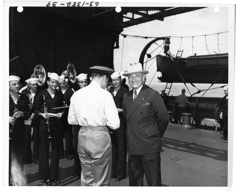 President Harry S. Truman Greets Band Members | Harry S. Truman