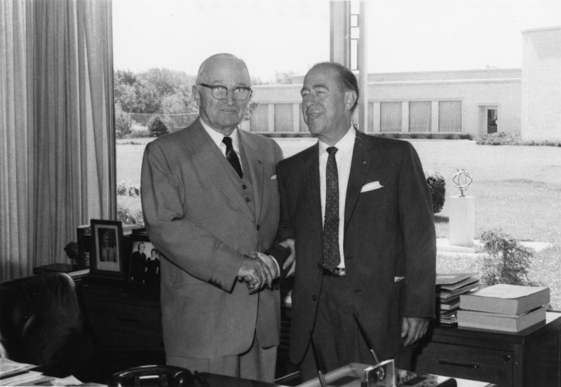 Truman and Hipsh in Truman's office | Harry S. Truman