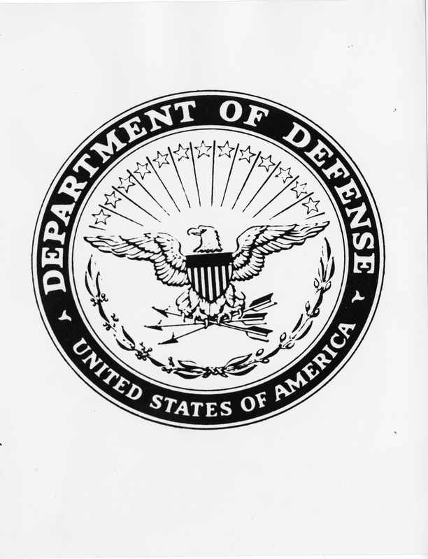 department of defense logo black and white