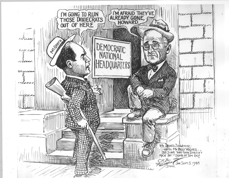 Dixiecrat Political Cartoon by Clifford Berryman | Harry S. Truman