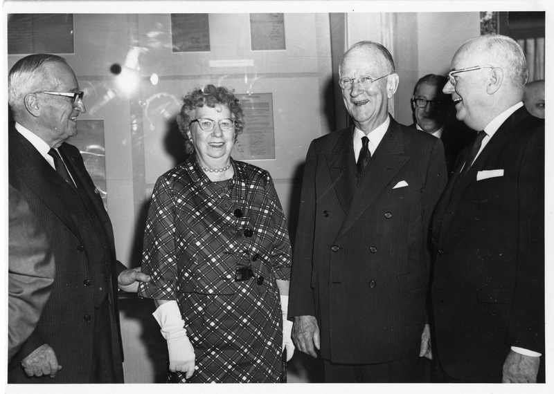 The Trumans with Ward Canaday and John W. Snyder at Coin Ceremony ...