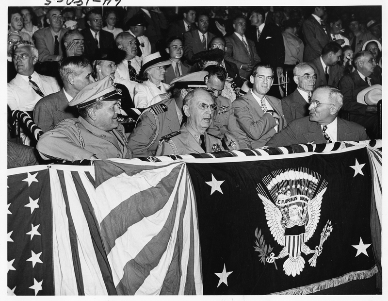 President Harry S. Truman with Staff at Baseball Game | Harry S