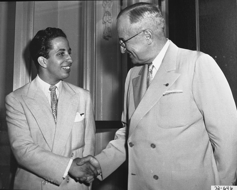 President Harry S. Truman greeting King Faisal II of Iraq | Harry S. Truman