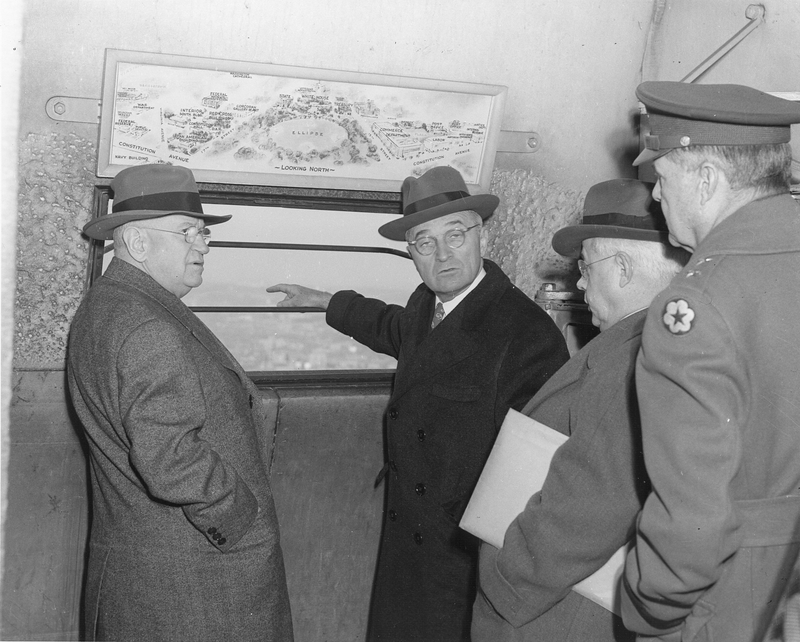 Truman and Ickes at the Washington Monument | Harry S. Truman