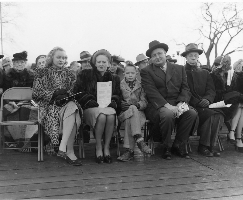 The 1947 White House Christmas Tree lighting ceremony Harry S. Truman