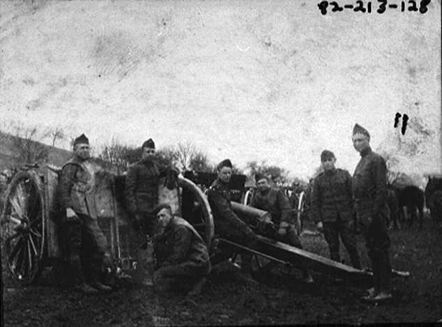 Number 3 Gun Crew, Battery D, 129th Field Artillery | Harry S. Truman