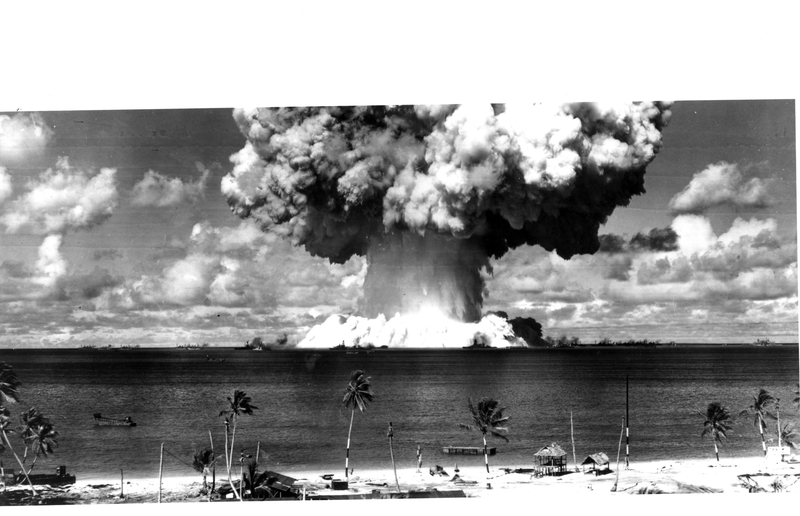 Atomic bomb test at Bikini Atoll Harry S. Truman