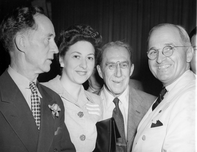 President Truman with unknown persons at unidentified event | Harry S ...