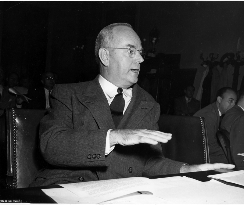 Secretary of the Treasury John W. Snyder appearing before the House ...