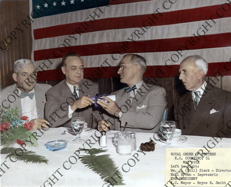 Former President Truman And Friends At A Meeting Of The Royal Order Of ...