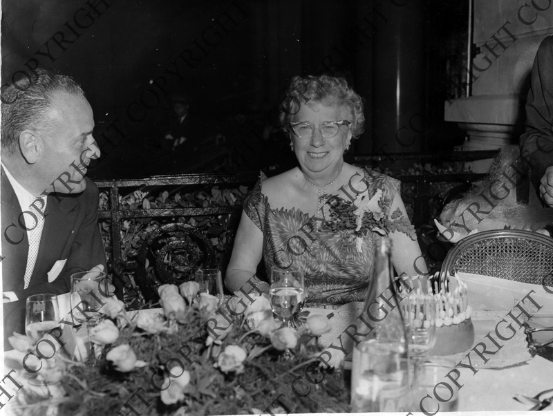 Bess Truman Celebrates her 39th Wedding Anniversary with a Cake in ...