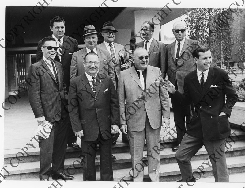 Roy V. Peel with a Group of Men | Harry S. Truman