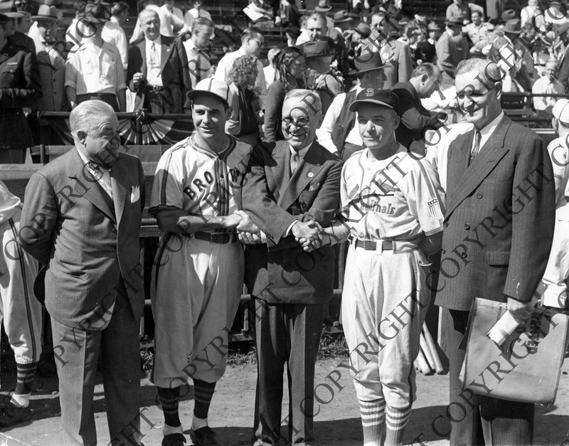 Senator Truman Greets the Managers of the St. Louis Cardinals and the St.  Louis Browns at the 1944 World Series