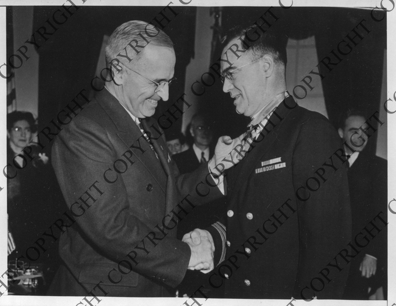 President Harry S. Truman With Medal Of Honor Recipient | Harry S. Truman