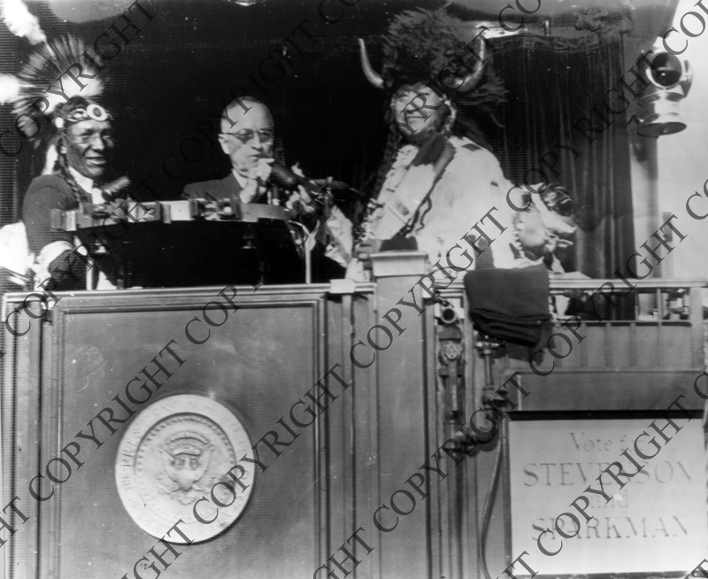 President Truman Smokes Peace Pipe with Chief First To Fly | Harry