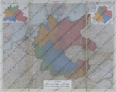 Map of the Post-War Zones of Occupation in Europe