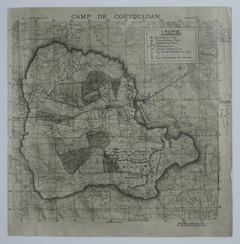 Map of the Area around Camp Coetquidan