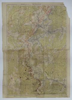 Map of Allied and Enemy Positions in the Vosges Mountains
