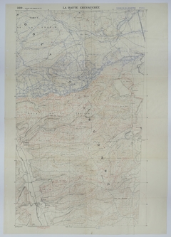 Map of Trench Systems and Battery Movement in the Argonne Forest