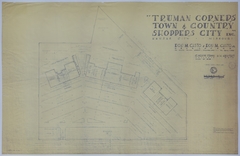 Drawing of the Planned Truman Corners Shopping Center in Grandview, Missouri