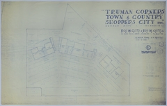 Drawing of the Planned Truman Corners Shopping Center in Grandview, Missouri