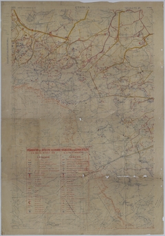 Map of German Artillery Positions