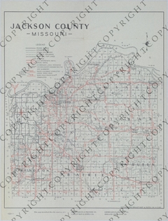 Map of Jackson County, Missouri Road Improvements