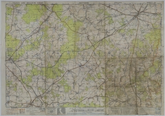 Map of the Area Near Bastogne, Belgium