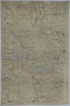 Map of Trench Systems Around the Argonne Forest