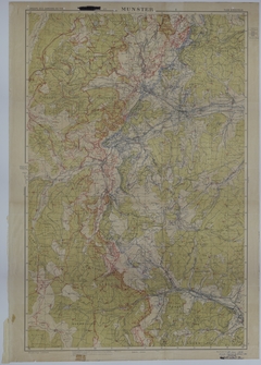 Map of Transportation and Trench Systems Around Munster