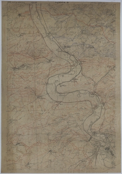 Map of Trench Systems and Battery Activity Along the Front