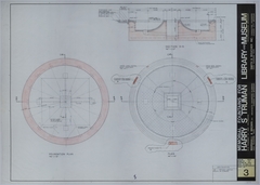 Drawing of the Proposed Memorial Fountains at the Harry S. Truman Library