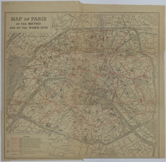 Map of Paris Transportation Systems